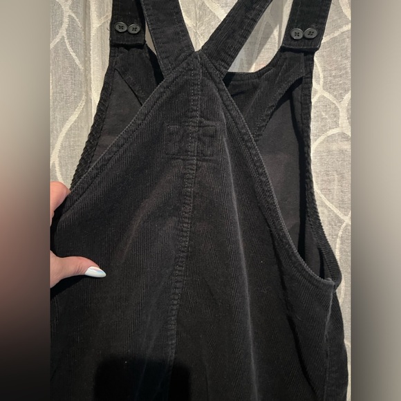 Forever 21 corduroy zipper suspended jumper skirt / dress with pockets L - NWOT - Picture 9 of 10